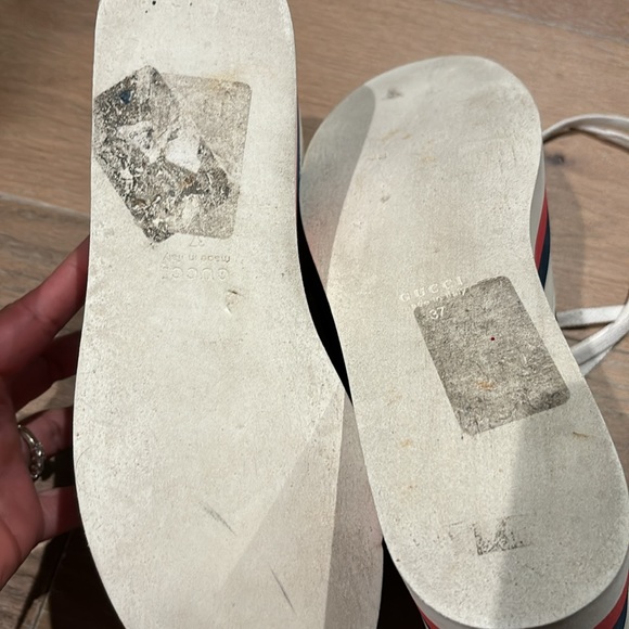 100% AUTHENTIC GUCCI “ACE”  PLATFORM SNEAKER. - Picture 2 of 5